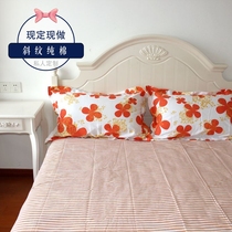 Custom thickened twill latched sheet single piece Three sets student Dormitory Boys Single Girls All-cotton Pure Cotton