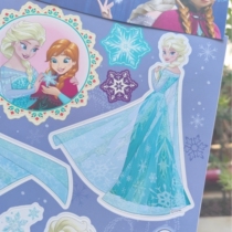 Dijidai Factory 16 8 Yuan Three Ben Super Good-looking Ice Chic Edge Big Stickers Children Stickers Toys