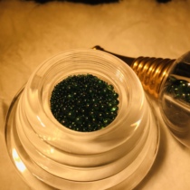 Shakyamuni Buddhas Top Wheel Symphony crystal A bottle of dark green infinite growth grows up for the Stupa