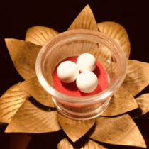 Whiteness mother and son open tower knot for relic pagoda Gawu box knot gold 28 yuan a size 10mm