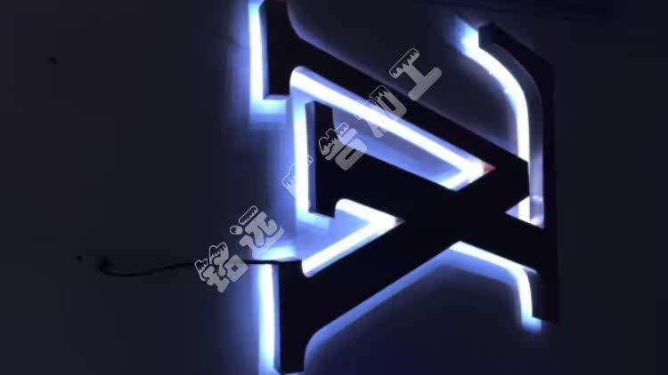 特价广告牌 工厂直销 有机玻璃支腿背面发光字金属不锈钢彩色招牌