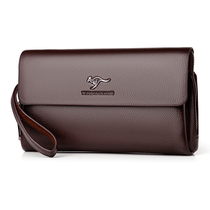 Mens leather clutch bag cowhide handbag fashion mens bag casual clutch bag hand bag business clip bag mens wallet