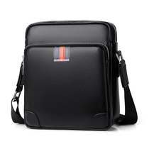 Genuine leather mens bag shoulder bag head layer cowhide fashion Messenger bag briefcase business bag casual cross-bag small backpack