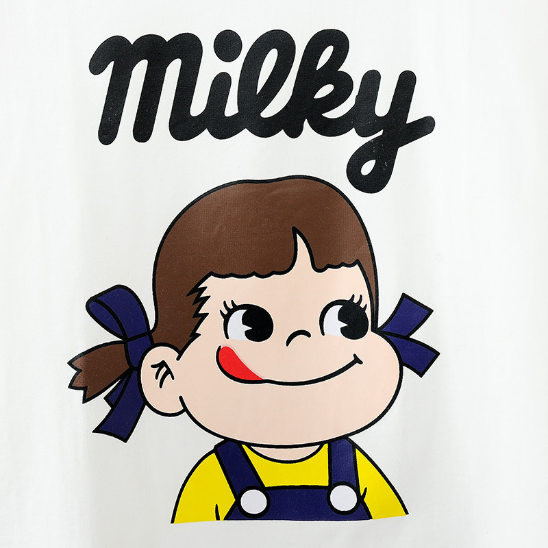 012韩国夏装新款 百搭休闲可爱牛奶妹女孩打底圆领短袖t恤女