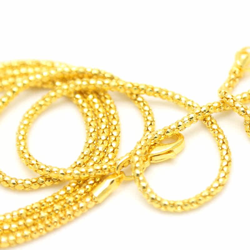 2.5mm粗76厘米玉米链欧美嘻哈街舞长项链 hiphop corn chain