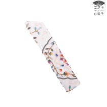 Beijing fan) seed embroidered fan bag double-sided embroidery Chinese style ancient womens embroidered cotton cloth fan sleeve folding fan packaging