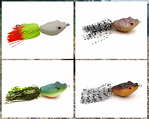 LOWIFAR Thailand Dorman frog snake head frog hard resin Thunder frog strong black fish Luya Luya fake bait 12g