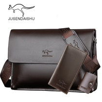 Genuine Leather Men Bag mens single shoulder bag Inclined Satchel Bag Crosswalk Casual Bull Leather Bag Damp Backpack Mens Business Briefcase