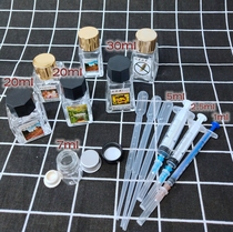 Ink packaging syringe dropper packaging bottle set ink artifact leak-proof glass bottle writing music octagonal bottle