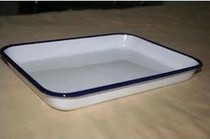 Enamel tray square disc square disc enamel trays tray disinfection disc 34x24cm