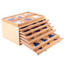 Montessori teaching aids Monte Montessori early education educational toys geometric graphics panels cabinet childrens cognitive graphics