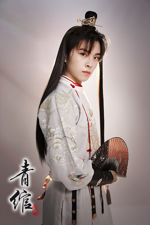 古装汉服假发男 半头假发套日常整顶隐形古风头套黑长直马尾发髻