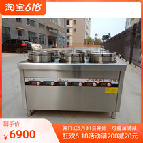 Haizhi Da Commercial Induction Cookers 6 Heads Saucepan Oven High Power Induction Cookers Custom-made Cash Stove Soup Stove 5kw Saucepan