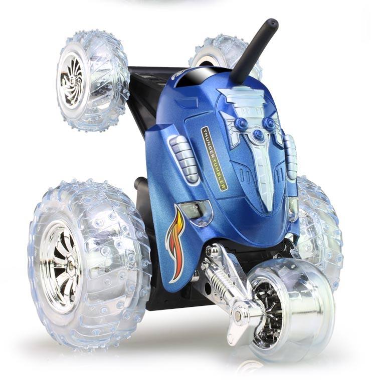 遥控翻滚车特技车儿童玩具翻滚旋转翻斗跳舞车耐摔耐撞电动模型礼