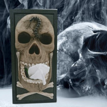 American retro skull personality tissue box KTV bar Halloween decoration creative funny sand carving paper box