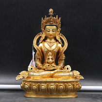 Nepal Pure Bronze Statue Buddha Statue of Buddha Buddha Statue Red Bronze golds home for Buddhist Buddha Secret Buddhist Statues 7 inches