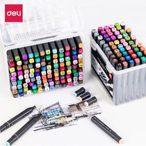 Del Mark Pen Set Art Animation Student Special Alcohol Double Head Oily Beginner Painting Watercolor Pen