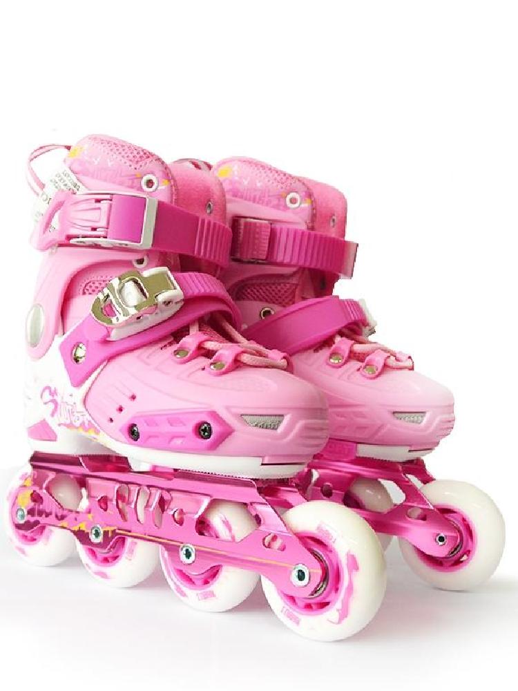 斯凯汀新鲜儿童初学花式平花溜冰轮滑鞋