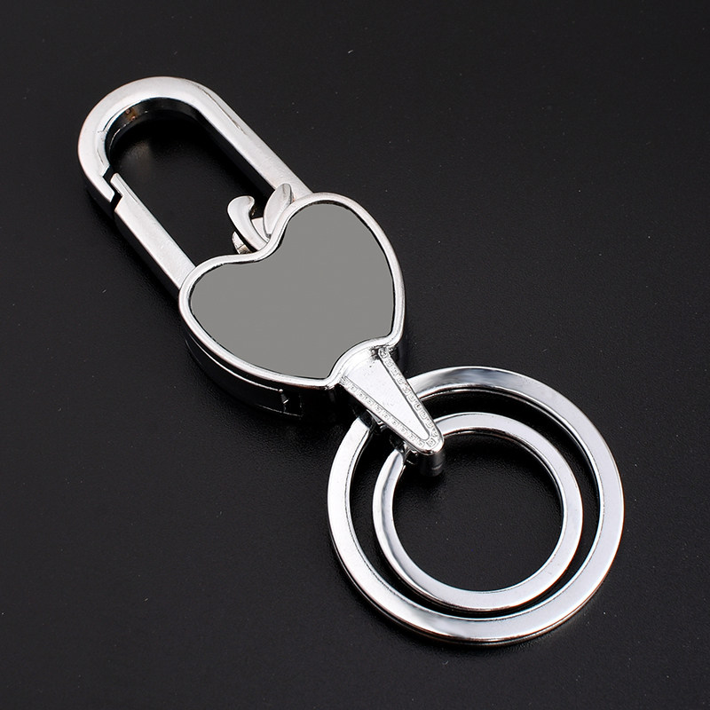 金麟世家 不锈钢汽车钥匙扣手工金属挂件腰挂链环圈定制礼品刻字