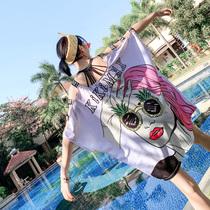 Split swimsuit womens sports three-piece conservative 2020 new cover belly students show thin Korea ins wind hot spring