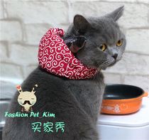 Cute pet travel triangle baggage with small fish fish cat and dog cross-dressing scarf