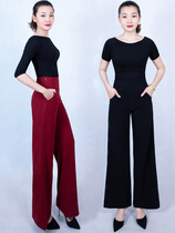 Dance pants Modern dance square national dance pants dance pants trousers trousers broad leg trousers