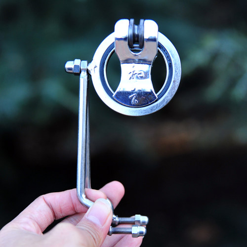 升级大万向导轮360度无死角转动过线器手握风筝轮配件双导出线器_7折