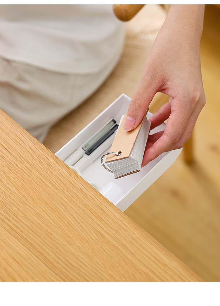 简约办公室桌面笔盒隐藏收纳盒创意抽屉粘桌底盒子纯色北欧风格