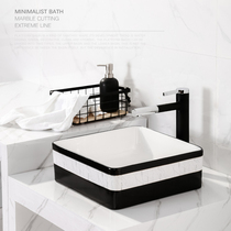 Black table basin wash basin hotel bathroom wash basin Nordic Ceramic balcony household art basin small size