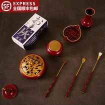 Pure bronze chandler incense stove fragrant seal suit Home Seal Wood Seal Incense Seal Stove Smoked Incense room Honolulu Sandalwood Powder