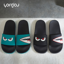 Clearance small monster cool man Cartoon home home couple indoor non-slip outside wearing bathroom slippers summer