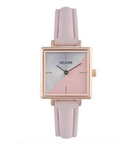 Official website French niche selvine Macaron powder French elegant intellectual minimalist fresh womens watch
