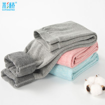 Childrens warm pants Boys autumn pants Velvet thickened inside wear a single girl line pants Medium and large boy boys warm cotton pants