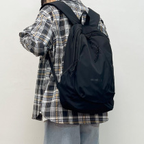 Book bag male Korean version of Joker ulzzang college students shoulder bag lightweight multi-layer simple ins women backpack large capacity