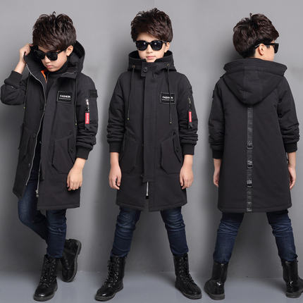Childrens Clothing Boy Fall And Winter Clothes In The Long Section Of 2017 New Children Thick Coat Cotton Childrens Clothing Boy Fall And Winter Clothes In The Long Section Of 2017 New Children Thick Coat Cotton