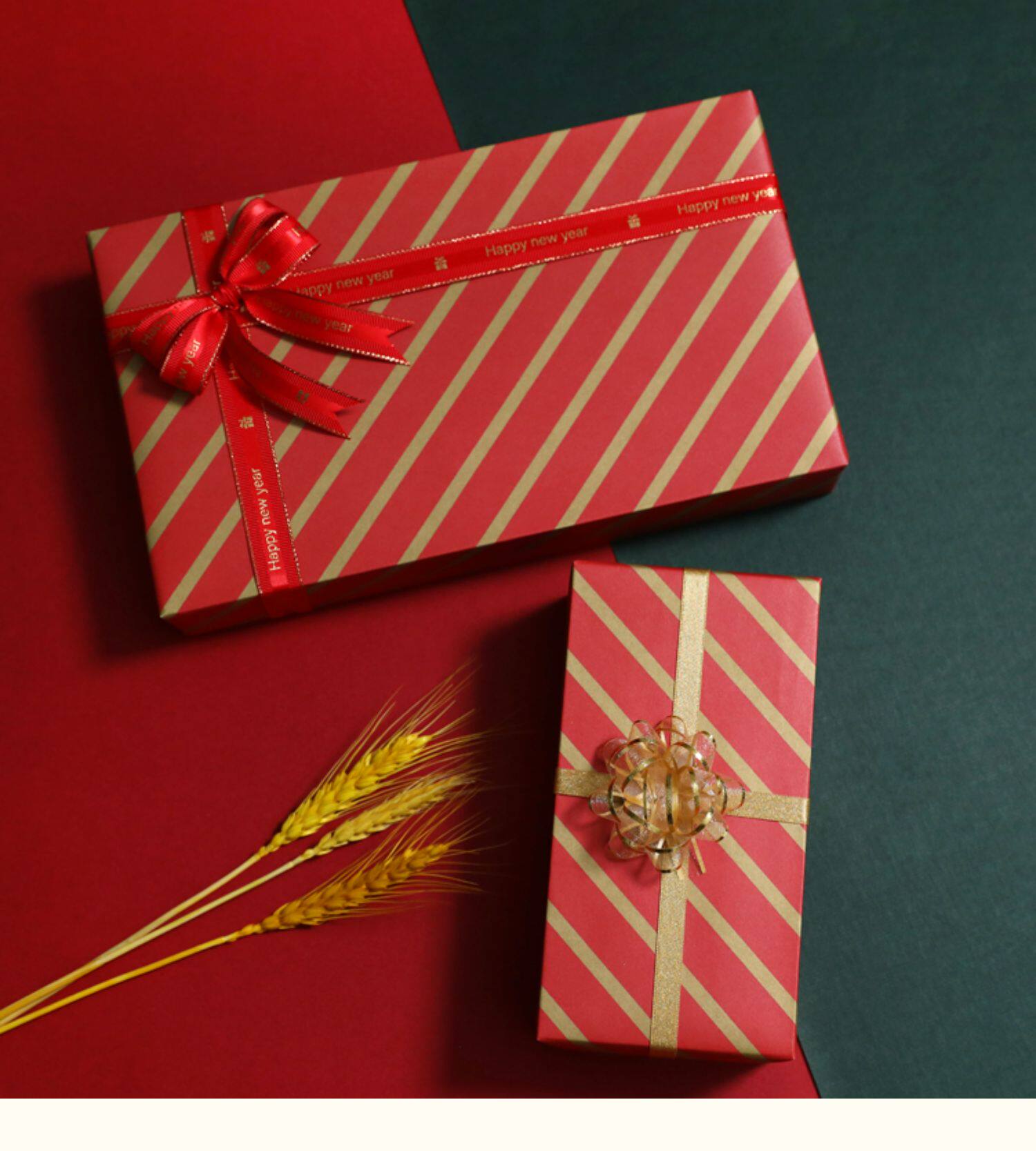 中国风结喜庆新年烫金包装纸商场幼儿园节日diy礼物盒装饰手工纸