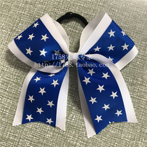 Professional custom custom cheerleading headwear pull floral headdress cheerleading bow pull hair accessories