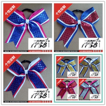 (Sequins series) cheerleading headwear floral headdress cheerleading bow pull hair accessories