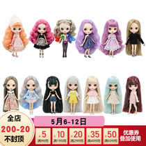 DBS Blythe small cloth doll white muscle frosted spray makeup change makeup finished horse Gothic bin 19 articular body nudiva