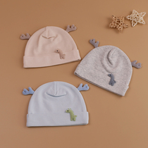 Baby hat 0-3 months spring and autumn thin baby cute super cute newborn cotton tire cap newborn baby
