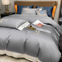 Bed sheet four pieces of full cotton pure cotton 100 Xinjiang long suede cotton quilts with upscale light lavish quilts with hood bed Hat Bed