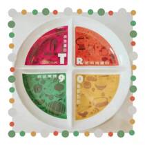 Nuskin3333 TR90 WEIGHT LOSS AND FAT REDUCTION DINNER PLATE BALANCED MEAL DOSING DINNER PLATE FITNESS FOUR Meal Plates