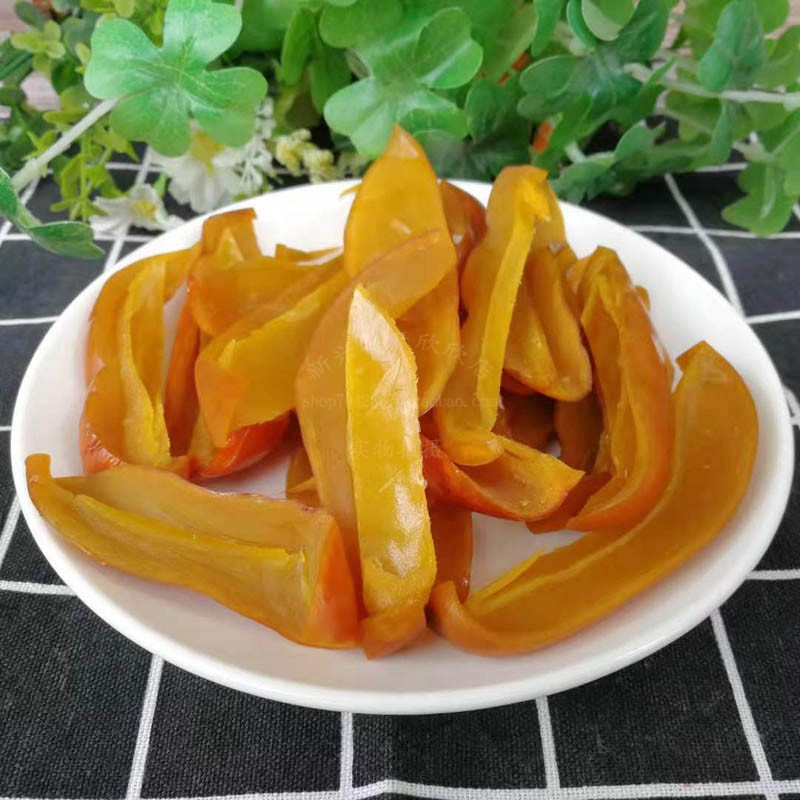 广东新兴特产凉果甜脆香芒果干250g贵妃香芒果条辣太子芒休闲零食