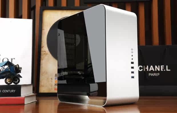 jonsbo 乔思伯 umx1 plus 银色全铝钢化玻璃侧透机箱 itx机箱_7折现价