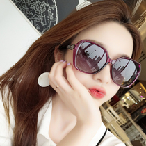 Hong Kongs new Han-Edition sunglasses drive dedicated anti-UV polarized sunglasses round face skinny glasses