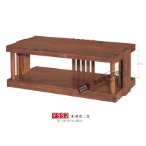 Jazz rack full solid wood audio cabinet YSS2 film and television double layer speaker cabinet power amplifier stand black walnut frame