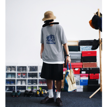 LR MADE20SS Japanese outdoor weekend theme print loose short sleeve national tide men and women teetshirt