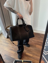 FTM$ 21SS exclusive homemade New top layer cowhide splicing large capacity men and women bucket travel shoulder bag