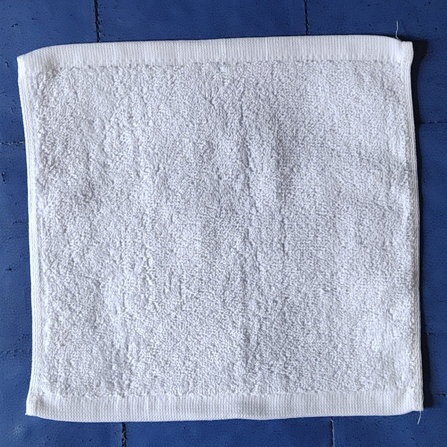 纯棉白色小方巾火锅店酒店幼儿园餐厅擦手毛巾小白毛巾抹布