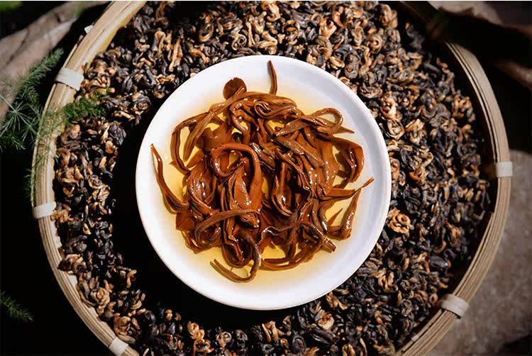 云南凤庆滇红茶 功夫红茶 红碧螺 15年春茶 散装200克 滇红礼盒装